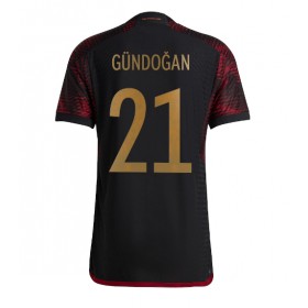 Herren Fußballbekleidung Deutschland Ilkay Gundogan #21 Auswärtstrikot WM 2022 Kurzarm